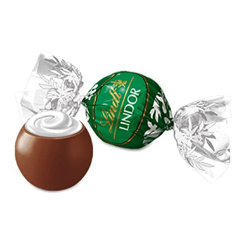 Cioccolatini Lindt - Lindor - Boules Latte Menta - Cioccolato al Latte Ripieno alla Menta - 500 gr