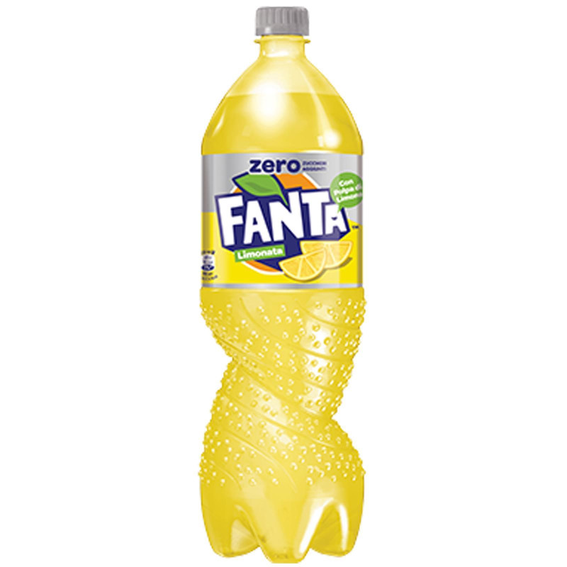 Bibita Frizzante - Fanta Limonata Zero - 6 Bottiglie da 1,5 Litri