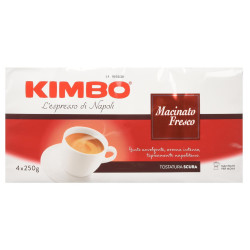 Caffè Kimbo - Espresso di Napoli -  Macinato Fresco - 4 x 250 gr -...