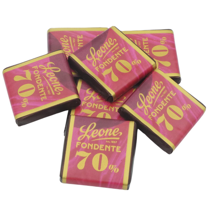 Cioccolatini Leone - Napolitains Fondente 70% - Sfuso da 500 g