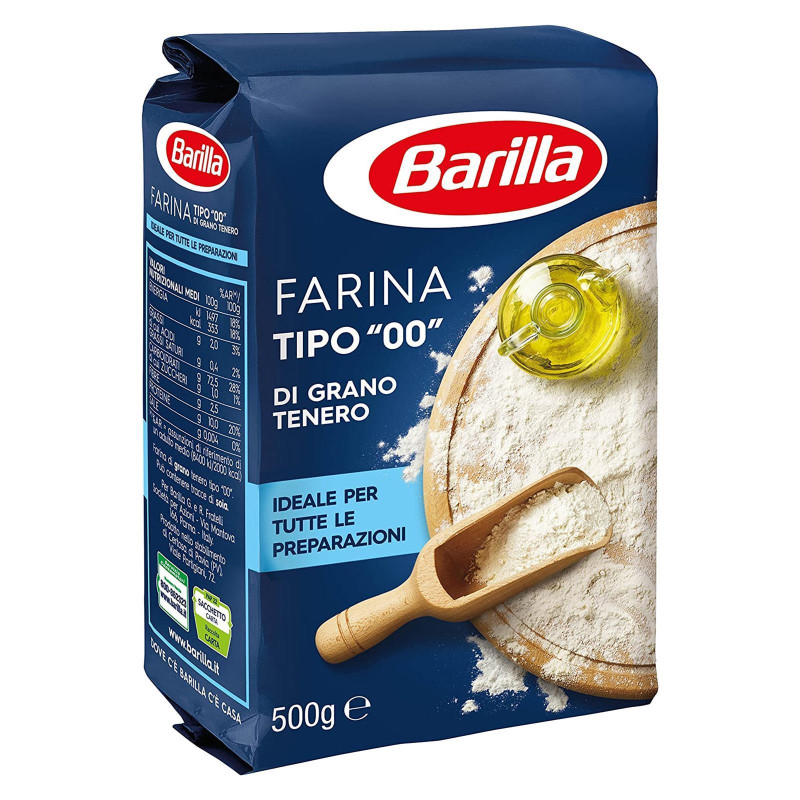 Farina Barilla di Grano Tenero - 500 gr - Tipo "00"