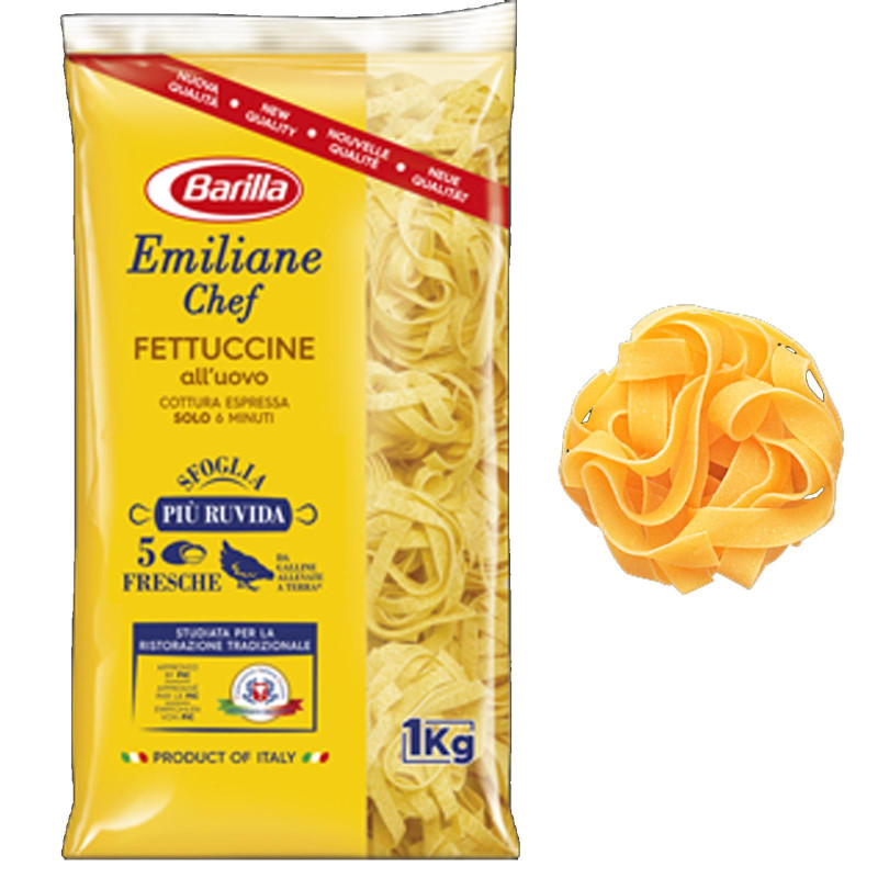 Emiliane Chef Pasta Barilla - Fettuccine all'uovo - Food Service - 1 Kg