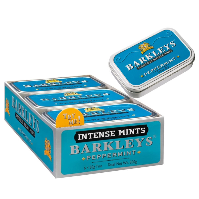 Caramelle Alla Menta - Barkleys Peppermint - Tuttle & Co. - Latta - 6 x 50 g