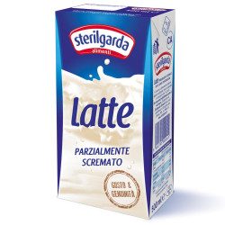 Latte Sterilgarda UHT - Parzialmente Scremato - 12 Brik da 500 ml