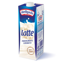 Latte Sterilgarda UHT - Parzialmente Scremato - 10 Brik da 1000 ml