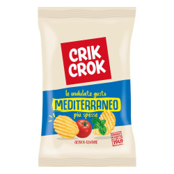 Busta Patatine Crik Crok - Le Patatine Ondulate - Mediterraneo - 14...