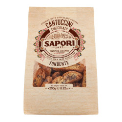 Biscotti Cantuccini Fondente - Sapori - Con Gocce Cioccolato -...