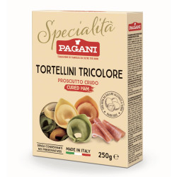 Pasta all'Uovo - Tortellini - Tricolore con Prosciutto Crudo -...