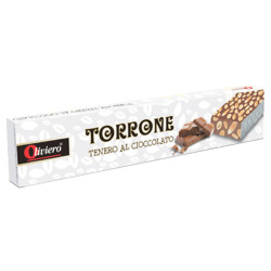 Torrone alle Arachidi Oliviero - Tenero al Cioccolato - 150 gr