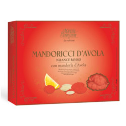 Confetti Maxtris Mandoricci - Mandorla D' avola - Gusto Limone - Colore Rosso - 1 Kg