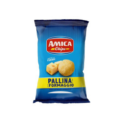 Busta Patatine - Amica Chips - Pallina al Formaggio - 24 Buste da 50 g