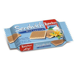 Biscotti Wafer Loacker - Sandwich Milk Vanilla - Latte Vaniglia -...