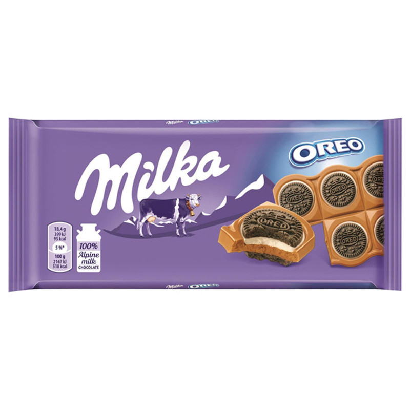 Tavoletta Cioccolato Milka Oreo Sandwich - 92 gr