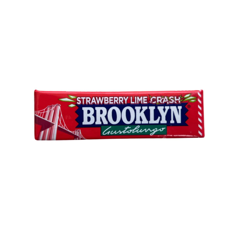  Gomme da Masticare - Brooklyn Strawberry Lime Crash  - Fragola e Lime - 15 Pacchetti da 25 g