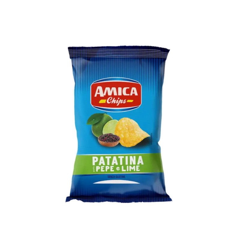 Busta Patatine - Amica Chips - Pepe & Lime - 21 Buste da 50 g