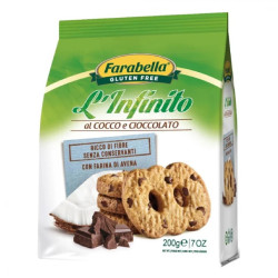 Biscotti Farabella - Biscotti L'Infinito Cocco e Cioccolato - Senza...