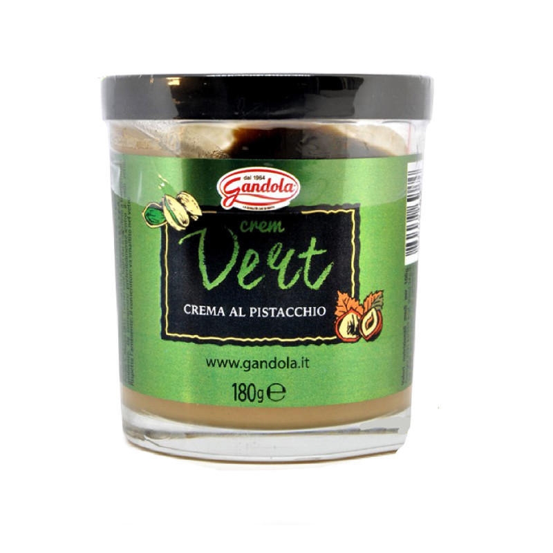 Crema Spalmabile - Gandola - Crem Vert - Crema al Pistacchio - 180 g