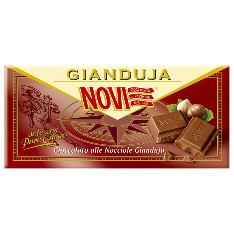 Tavoletta Cioccolato - Novi - Gianduja - Cioccolato alle Nocciole Gianduia - 100 gr