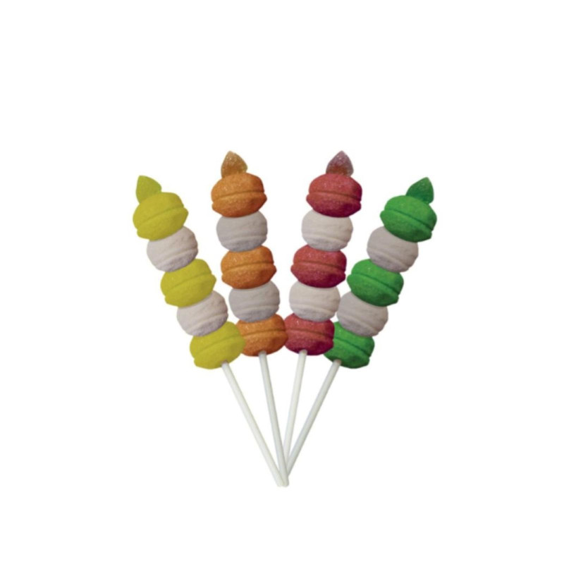 Marshmallow Biribao - Spiedini - Arcobaleno  - 24 x 50 g