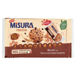 Biscotti Misura - Fibre Extra - Biscotti con Gocce di Cioccolato -...