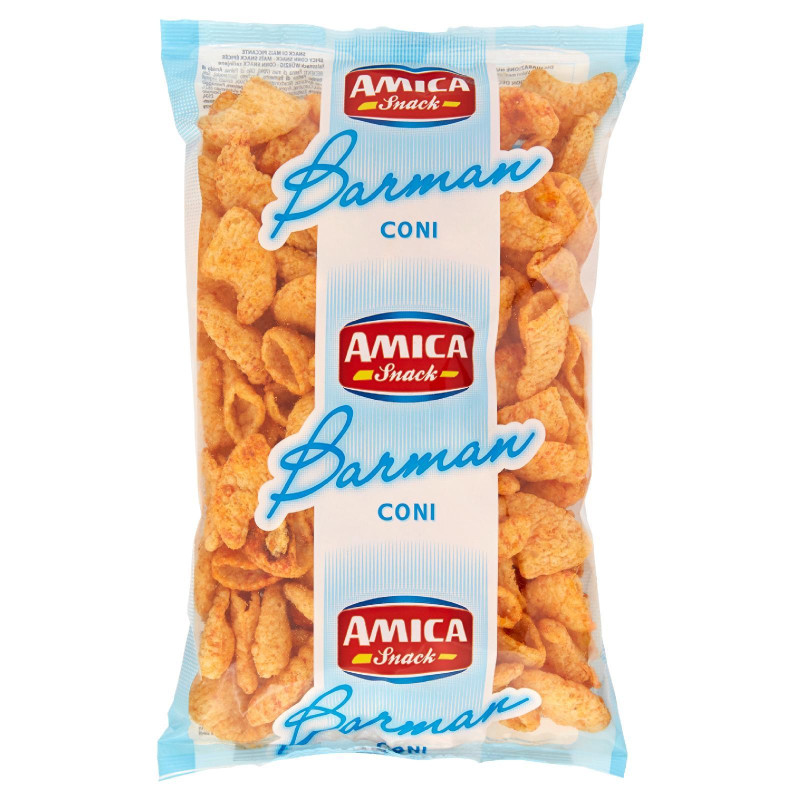 Busta Patatine Barman - Amica Chips - Coni - Busta da 200 g