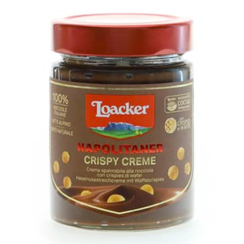 Crema Spalmabile Loacker - Napolitaner Crispy Creme - Nocciola - Barattolo da 270 g