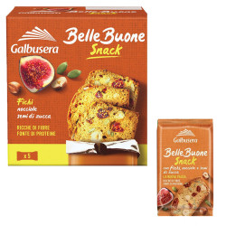 Galbusera Belle Buone Snack - Fette Sottili con Fichi, Nocciola,...