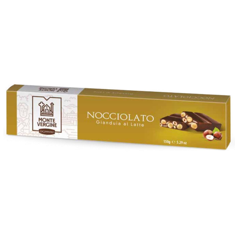 Torrone Di Gennaro - Nocciolato - Cioccolato Gianduia con Nocciole - 150 g