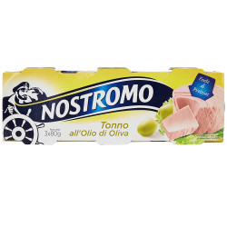 Tonno in Scatola all'olio d'oliva - Nostromo - 4 Confezioni da 3x80 gr