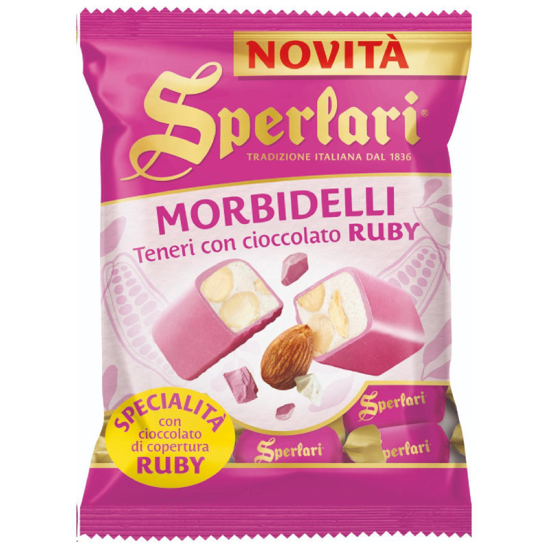 Torroncini Sperlari - Morbidelli - Cioccolato Ruby - 117gr