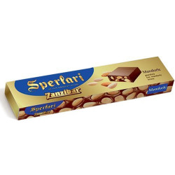 Torrone Sperlari - Zanzibar - Coccolato Gianduia Con Mandorle - 250 gr