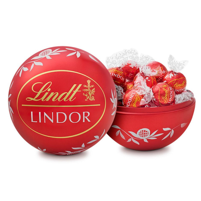 Cioccolatini Praline Lindt Lindor - Boules al Latte - Maxi Ball in Latta da 200 g