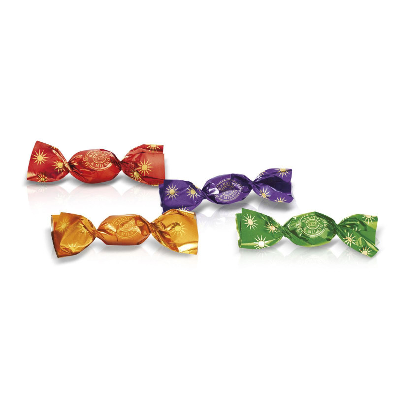 Caramelle Mini Sole Ripiene Alla Frutta - 4 Gusti Assortiti - Baratti & Milano - 500 gr 