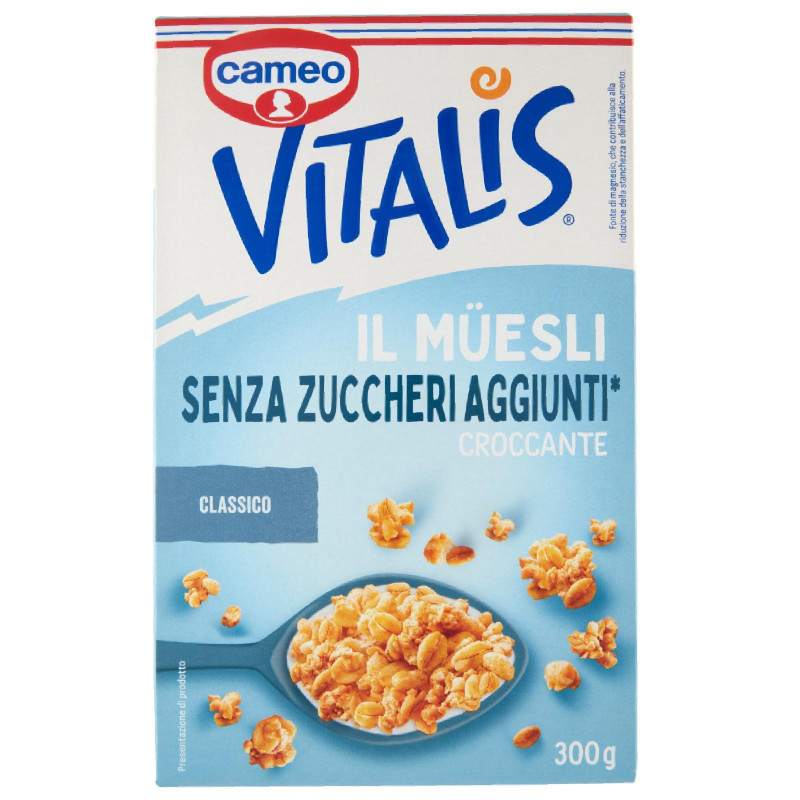 Cereali Cameo Vitalis - Muesli Senza Zuccheri Aggiunti - 300 gr