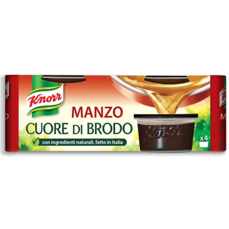 Cuore di Brodo Knorr - Manzo - 4 Pezzi