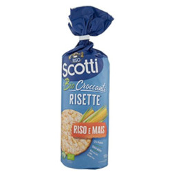 Gallette di Riso e Mais Biologiche - Scotti - Risette - 150 gr