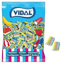 Caramelle Gommose - Mattoncino Multicolor Zuccherati - Vidal - Busta da 250 Pezzi 1,6 kg