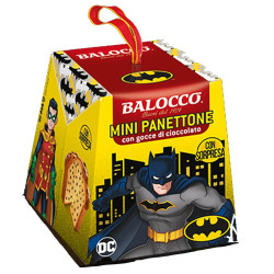 Mini Panettone con Gocce di Cioiccolato Balocco Batman - Con...