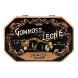 Caramelle Gommose - Pastiglie Leone - Gusto Liquirizia - Latta da 42 g