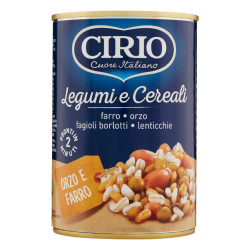 Legumi Cirio - Legumi & Cereali - Orzo e Farro - Lattina da 410 g