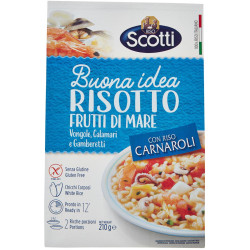 Risotti Scotti - Riso Carnaroli - Risotto Frutti di Mare - 210 gr