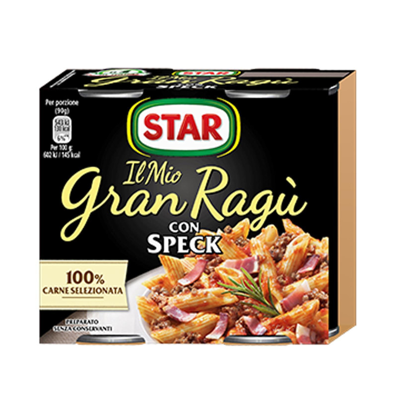 Sughi Star - Il Mio Gran Ragù Con Speck - 2 Barattoli da 180 gr