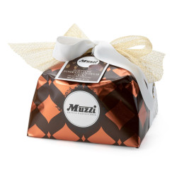 Panettone Cioccolato Fondente e Fave di Cacao - Muzzi - Incartato a...