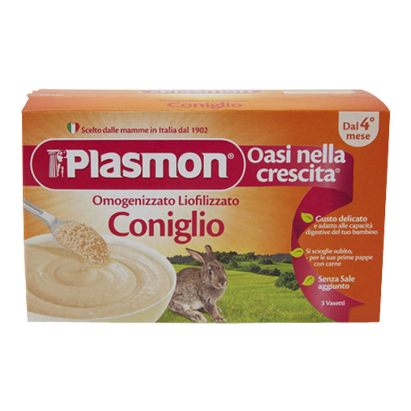 Omogenizzato Liofilizzato di Coniglio - Plasmon 3 x 10 gr