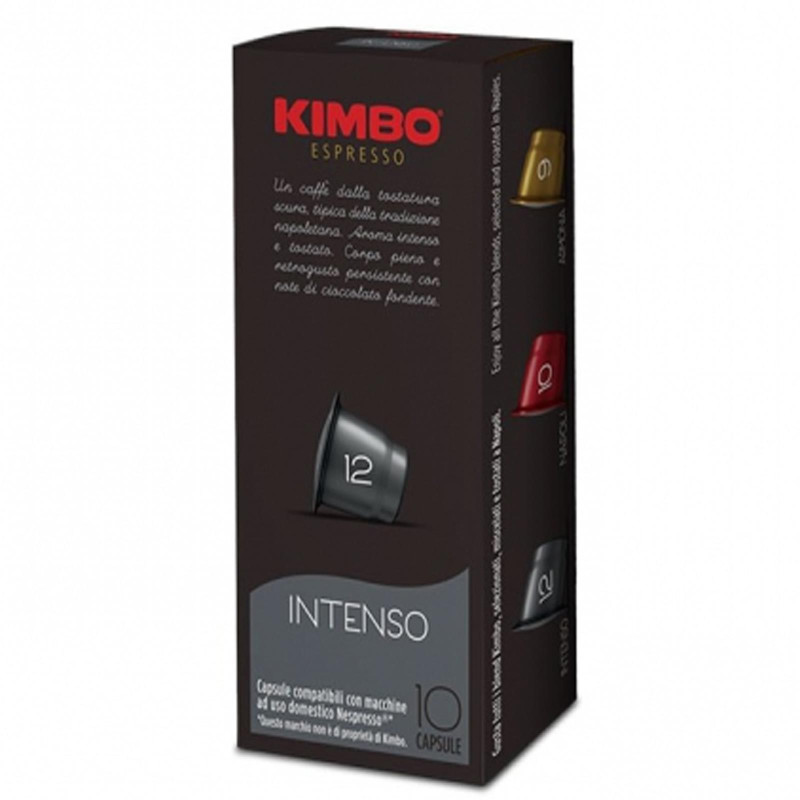 Caffè in Capsule - Caffè Kimbo - Intenso Compatibile Nespresso - 10 Pezzi