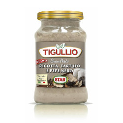 Sughi Star - GranPesto Tigullio - Ricotta, Tartufo e Pepe Nero - Vasetto da 185 gr