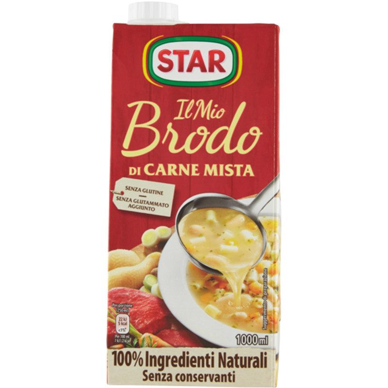 Il mio Brodo Liquido Star Di Carne Mista - 1 Litro