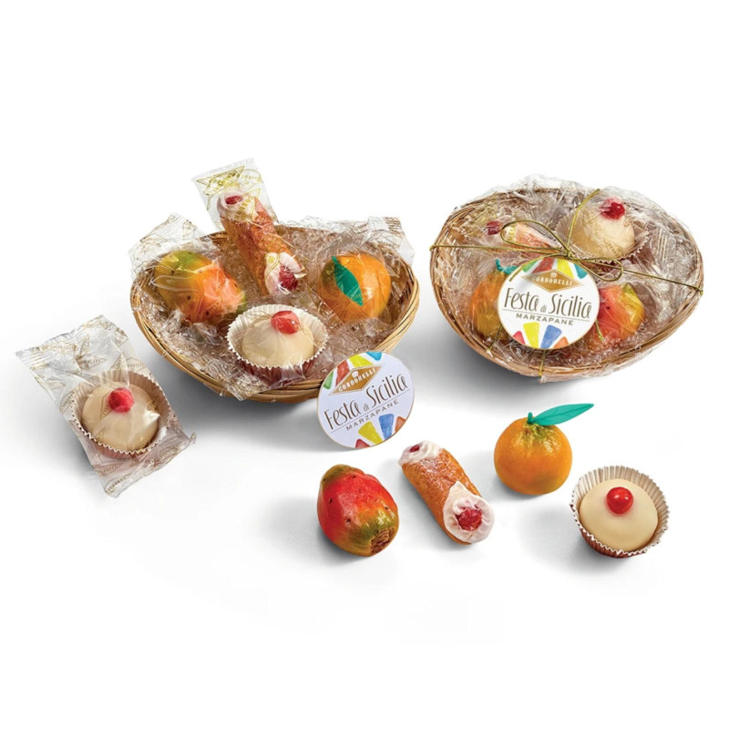 Frutta di Marzapane - Condorelli - Festa Di Sicilia - Assortiti - Cestino 200 g