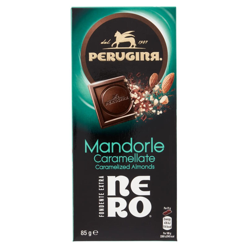 Tavoletta Cioccolato Fondente - Mandorle Caramellate - Perugina - 85 gr