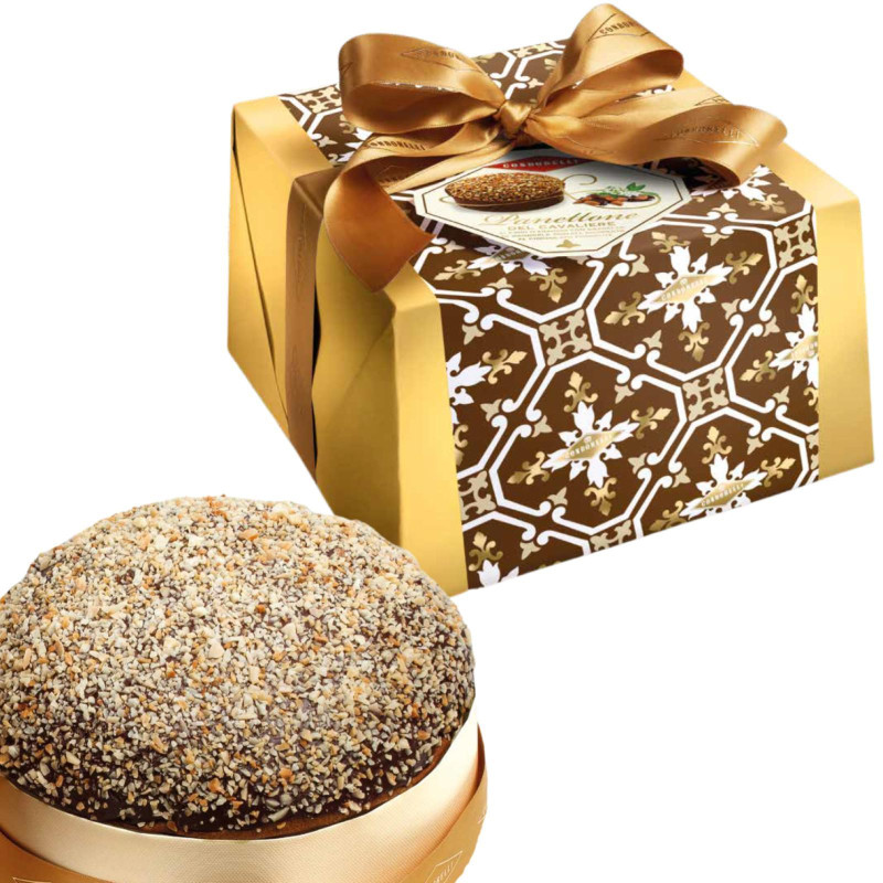 Panettone del Cavaliere - Condorelli - Ai Fiori di Arancio Con Granella Mandorle - 1 Kg